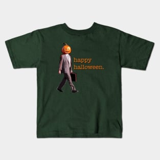 Dwight Halloween Pumpkin Kids T-Shirt